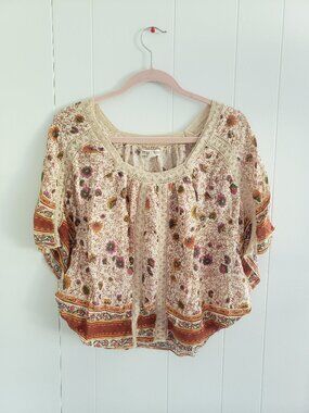 Billabong Flowy Boho Blouse size S